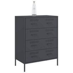 Berkfield Sideboard Anthracite 68X39X89 Cm Steel - thumbnail 4