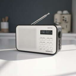 Azatom Desire X Dab / Dab+ Radio Mains & Battery, Bluetooth, Alarms, Fast Presets (Black) - thumbnail 5