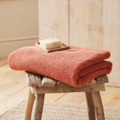 Drift Abode Eco Terracotta Soft Sustainable Heavyweight Bci Cotton Towel - image 1