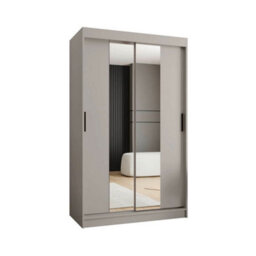 Arte Elegant Cashmere Rubino T1 Sliding Door Wardrobe 120Cm - Mirrored Contemporary Storage - thumbnail 3