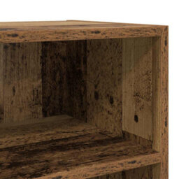 Berkfield Rustic Old Wood Tv Stand Old Wood Engineered Wood, Metal Medium Storage - thumbnail 8