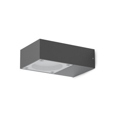 Ideal Lux Sirio Outdoor Wall Down Lamp Black Ip65