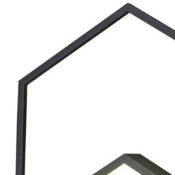 Luminosa Lighting Luminosa Kubick Ceiling/wall Light Dimmable, 32W Led, 3000K, 1870Lm, Black, 3Yrs Warranty - thumbnail 3