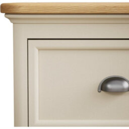 Furniture 48 Ashton Oak And Cream Painted 2 Drawer Bedside Chest - thumbnail 5