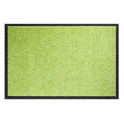 Wadan Green 120X180Cm Door Mat, Heavy Duty Washable Non-Slip Rubber Back Entrance Rug, Shoes Scraper Barrier Mat Indoor & Outdoor