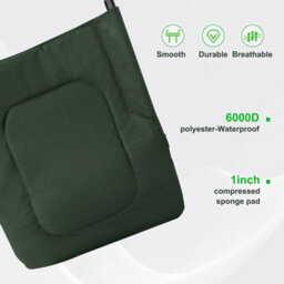 Carpzilla Portable Folding Fishing Chair With Footrest 170 Recline Extend Green - thumbnail 9