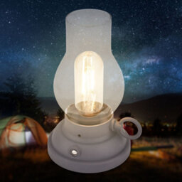 Briloner Lantern Rechargeable Led Table Oil Lamp Candle Antique Style Outdoor Anthracite - thumbnail 6
