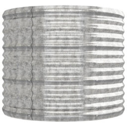 Berkfield Durable Garden Planter Powder-Coated Steel 224X80X68 Cm Silver - thumbnail 4