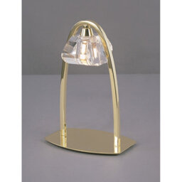 Luminosa Lighting Luminosa Alfa Large Table Lamp 1 Light G9, Polished Brass - thumbnail 2