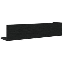 Berkfield Wall Shelves 2 Pcs Black 75X16.5X16.5 Cm Engineered Wood - thumbnail 7