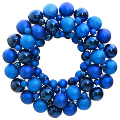 Berkfield Christmas Wreath Blue 45 Cm Polystyrene - image 1