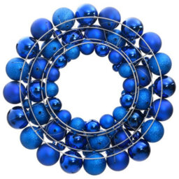 Berkfield Christmas Wreath Blue 45 Cm Polystyrene - thumbnail 2