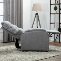More4Homes Charlbury Fabric Recliner Armchair Sofa Fireside Chair Reclining Cinema (Grey) - thumbnail 8