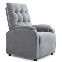 More4Homes Charlbury Fabric Recliner Armchair Sofa Fireside Chair Reclining Cinema (Grey) - thumbnail 2