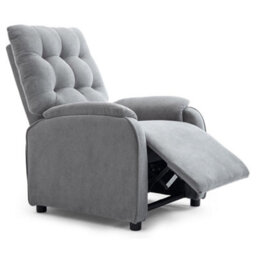 More4Homes Charlbury Fabric Recliner Armchair Sofa Fireside Chair Reclining Cinema (Grey) - thumbnail 3