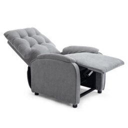 More4Homes Charlbury Fabric Recliner Armchair Sofa Fireside Chair Reclining Cinema (Grey) - thumbnail 4
