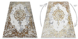 RugsX Carpet Allure 1961 Ornament, Frame - Structural, Stylish, Glamour Gold White 240X330 Cm - thumbnail 2