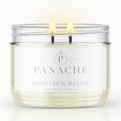 Panache Honeydew Melon Scented Candle - Double Wick - Juicy Fresh Scent - image 1