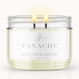 Panache Honeydew Melon Scented Candle - Double Wick - Juicy Fresh Scent - thumbnail 1