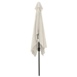 Sundaze Cream 2X3M Garden Parasol Patio Umbrella Sun Shade Canopy With Hand Crank Tilt Function - thumbnail 6