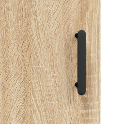 Berkfield Highboard Sonoma Oak 69.5X34X180 Cm Engineered Wood - thumbnail 9