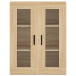 Berkfield Highboard Sonoma Oak 69.5X34X180 Cm Engineered Wood - thumbnail 6