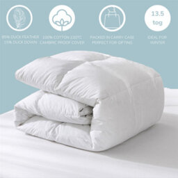 Homespace Direct Ltd Duck Feather And Down Duvet / Quilt 10.5 Tog - King - thumbnail 2