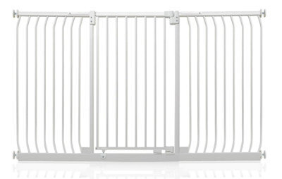 Safetots Extra Tall Elite Safety Gate, 188Cm - 197Cm, Matt White, Extra Tall 96.8Cm In Height, Pressure Fit Stair Gate - image 1