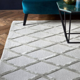Silver Wool Handmade Luxurious Modern Rug Easy To Clean Living Room And Bedroom-200Cm X 290Cm - thumbnail 1