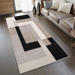 Ameha Non Slip Hallway Runner Rug Kitchen Floor Mats Geometric Printed Carpets Soft Eco-Friendly (Milo Neutral, 80X150 Cm) - thumbnail 8