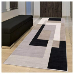 Ameha Non Slip Hallway Runner Rug Kitchen Floor Mats Geometric Printed Carpets Soft Eco-Friendly (Milo Neutral, 80X150 Cm) - thumbnail 7