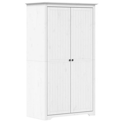 Vidaxl Wardrobe Bodo White 101X52X176.5 Cm Solid Wood Pine - image 1