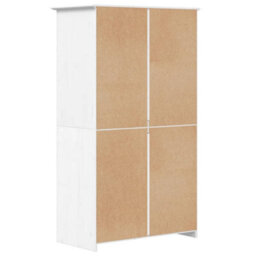 Vidaxl Wardrobe Bodo White 101X52X176.5 Cm Solid Wood Pine - thumbnail 6