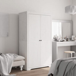 Vidaxl Wardrobe Bodo White 101X52X176.5 Cm Solid Wood Pine - thumbnail 2