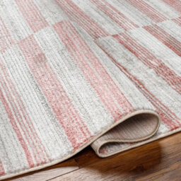 Livabliss San Francisco-Modern Pink Grey Burgundy Graphic Living Dining Bedroom Rug 200 X 275 Cm Easy Care, Non Shedding - thumbnail 4
