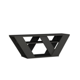 "Decortie Pipralla Modern Tv Stand Unit With Shelves For Up To 43"" Tvs Anthracite Grey 110Cm" - thumbnail 2