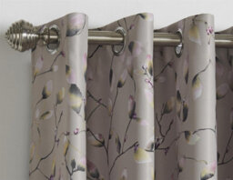 Luxury Living Blossom Bud Floral Eyelet Blockout Curtains - thumbnail 3