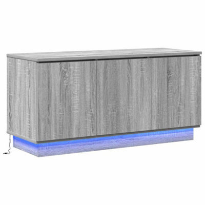 Berkfield Modern Tv Cabinet Grey Sonoma 100X38X49 Cm Engineered Wood