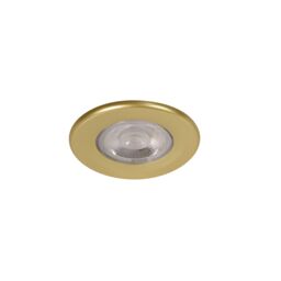 GoodHome Gamow Matt Gold Effect Fixed Led Fire-Rated Warm & Neutral Downlight 5W Ip65 - thumbnail 3