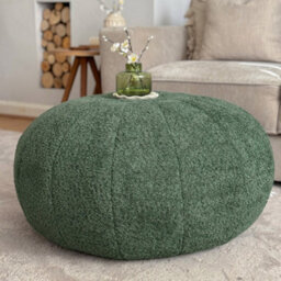 rucomfy Beanbags Rucomfy Indoor Snug Moss Pouffe - Comfortable Bean Bag Footstool - thumbnail 2