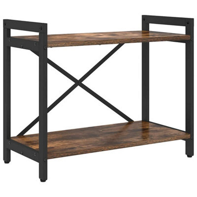 Berkfield Modern Bookcase Smoked Oak 60 X 30 X 48.5 Cm Engineered Wood - image 1