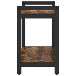 Berkfield Modern Bookcase Smoked Oak 60 X 30 X 48.5 Cm Engineered Wood - thumbnail 6