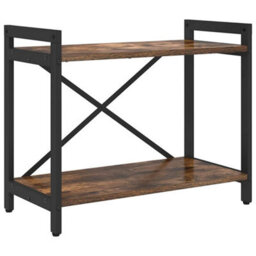 Berkfield Modern Bookcase Smoked Oak 60 X 30 X 48.5 Cm Engineered Wood - thumbnail 1