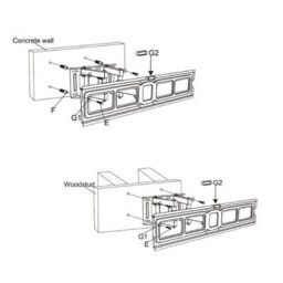 Kenable Double Arm & Tilt Cantilever Tv Mounting Bracket For 32 To 65 Inch Tvs - thumbnail 3