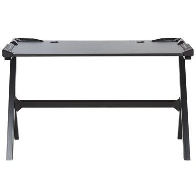 Wyld And Coco Novaoffice Gaming Desk 120 X 60 Cm Black Mdf Top Metal Legs Rgb Lighting - image 1