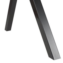 Wyld And Coco Novaoffice Gaming Desk 120 X 60 Cm Black Mdf Top Metal Legs Rgb Lighting - thumbnail 8