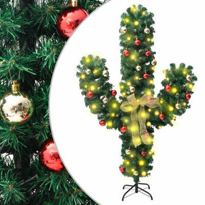 Vidaxl Christmas Cactus With Stand And Led Green 150 Cm Pvc - image 1