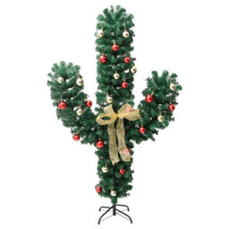 Vidaxl Christmas Cactus With Stand And Led Green 150 Cm Pvc - thumbnail 4