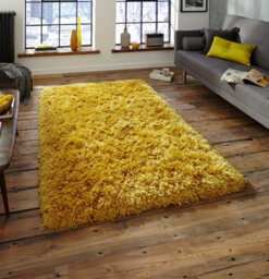 Think Rugs Polar Pl 95 Yellow Super Soft Acrylic Rug-80Cm X 150Cm - thumbnail 2