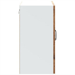 Berkfield Kitchen Wall Cabinet With Glass Door Kalmar Old Wood Engineered Wood - thumbnail 8